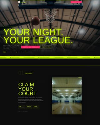 Sports Club & Team Professional Website Template