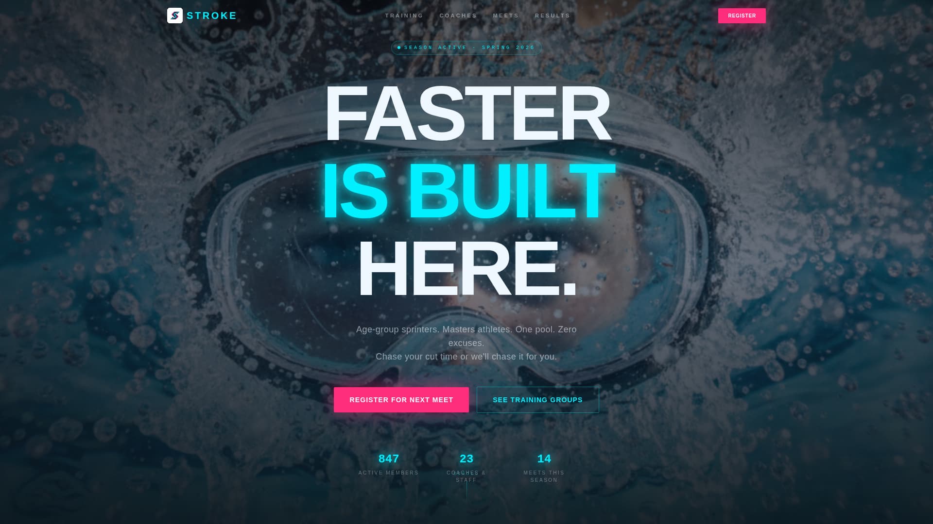 Swimming & Aquatic Center Professional Website Template