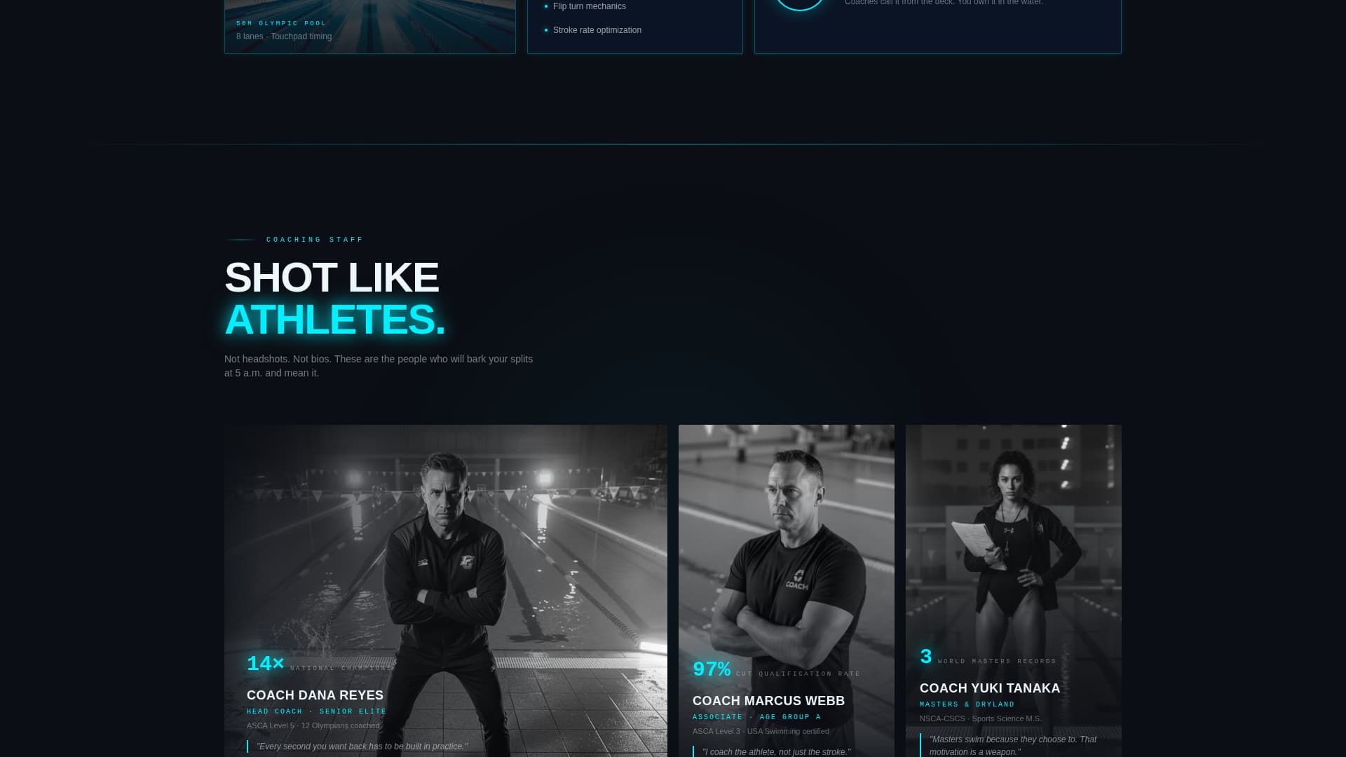 Swimming & Aquatic Center Professional Website Template