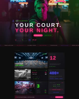 Cornhole Specialist Booking Website Template