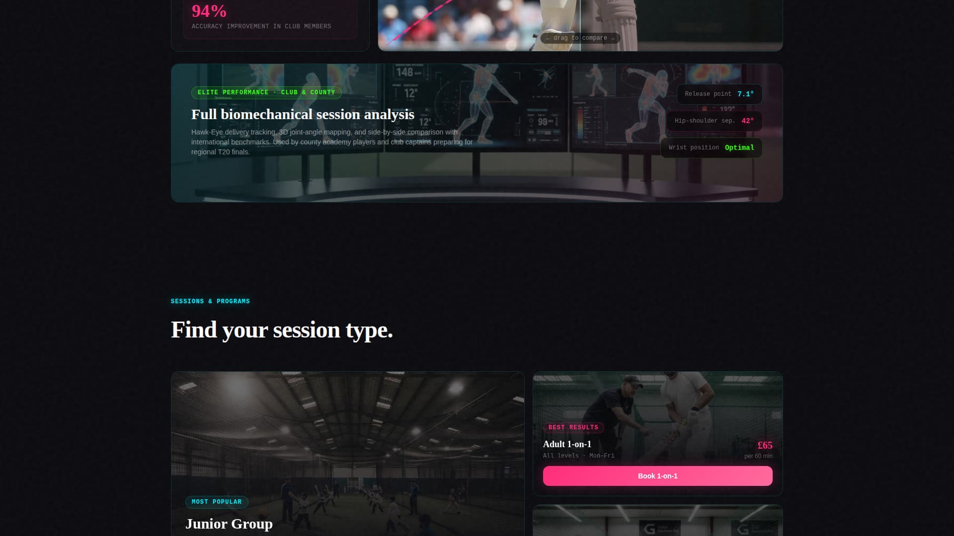 Cricket Advanced Booking Website Template