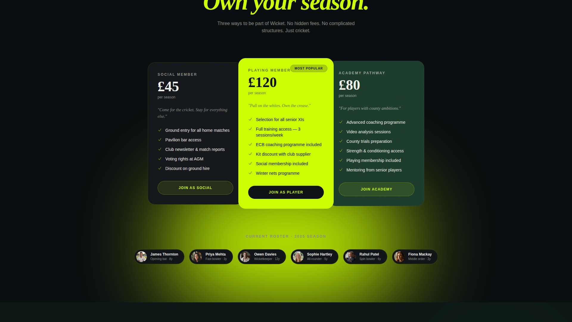 Cricket Booking Website Template
