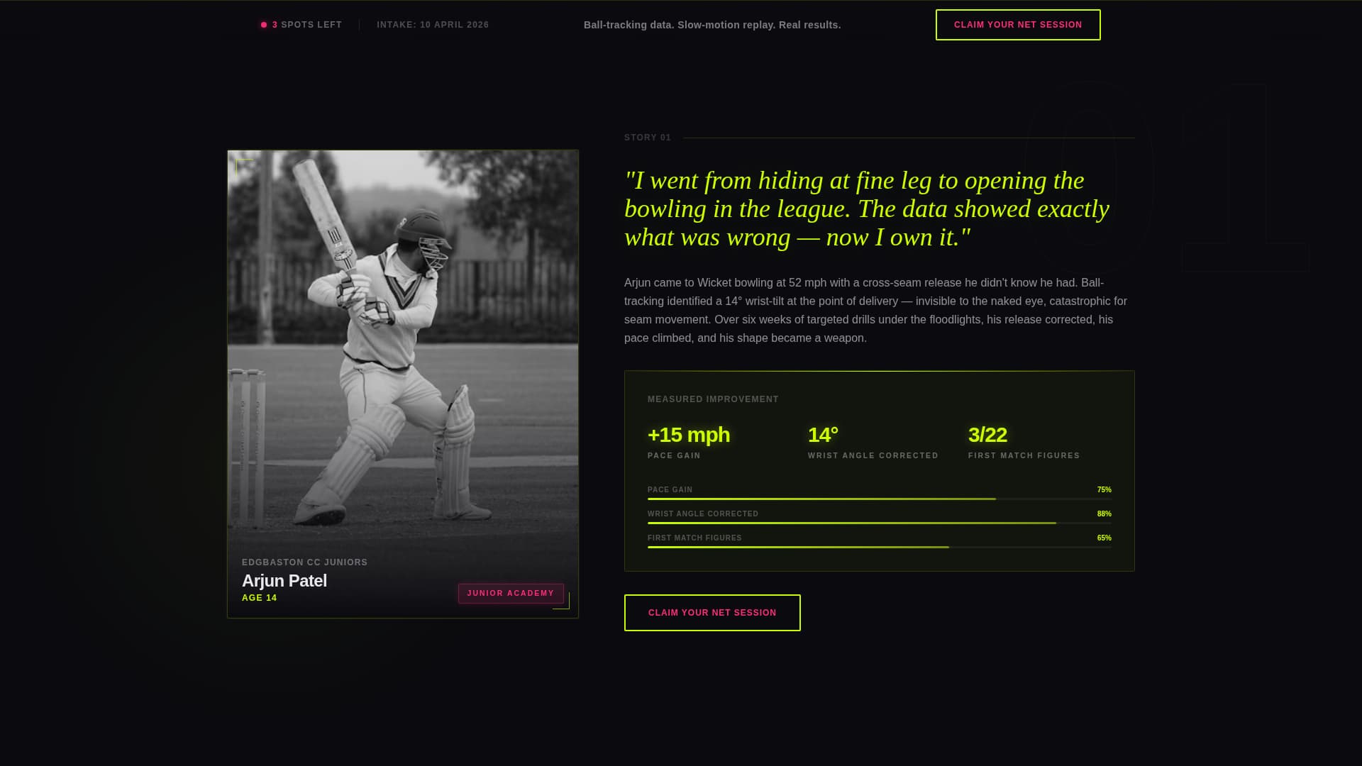 Cricket Booking Website Template