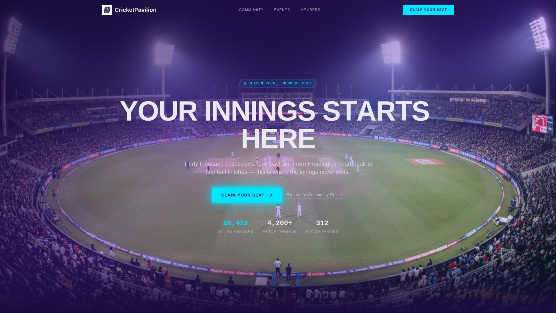 Cricket Specialist Professional Website Template