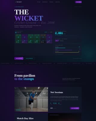Stadium & Arena Booking Website Template