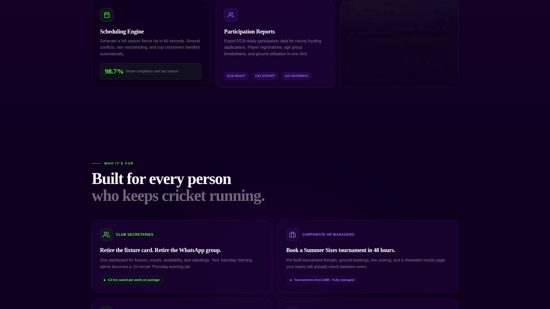 Cricket Professional Website Template