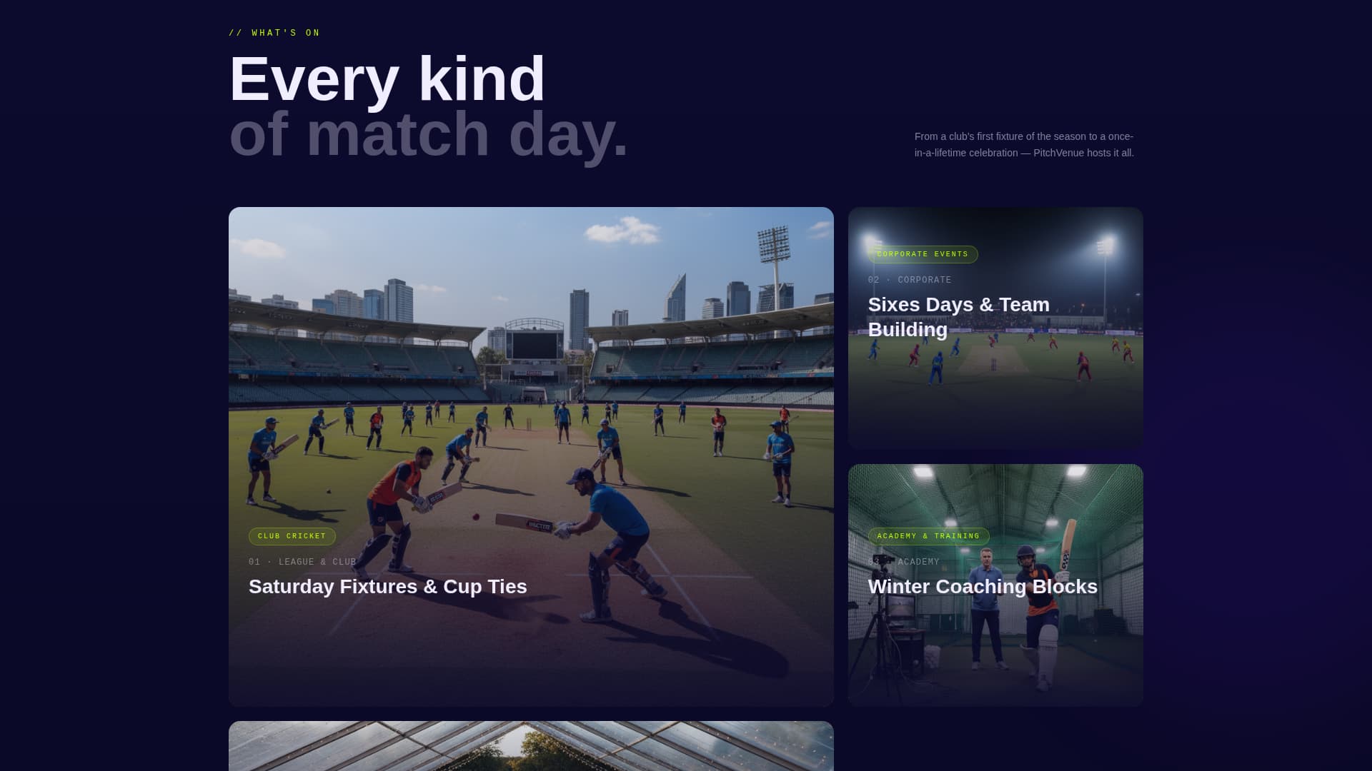 Cricket Specialist Booking Website Template