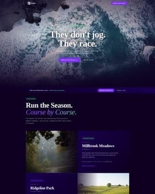 Cross Country Leagues Specialist Professional Website Template