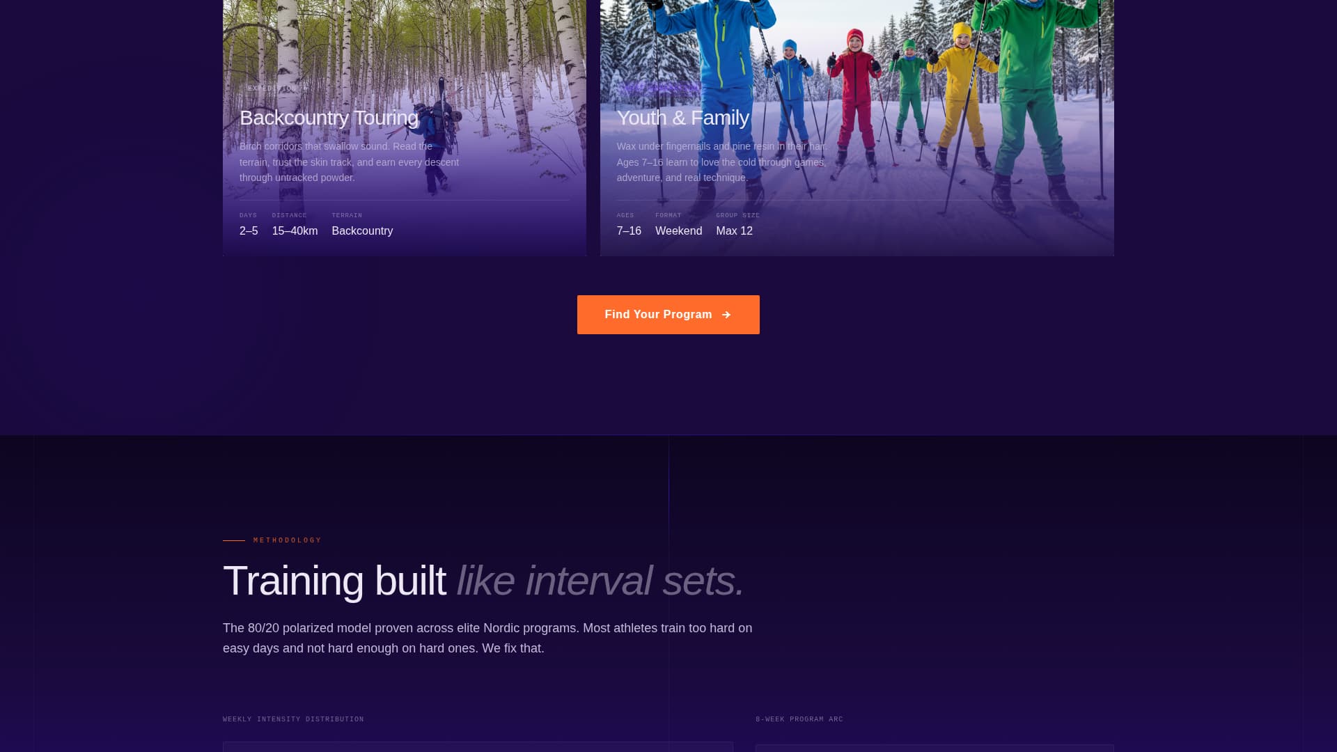 Marathon — High-Octane Cross-Country Racing Landing Page Template