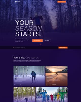 Marathon — High-Octane Cross-Country Racing Landing Page Template