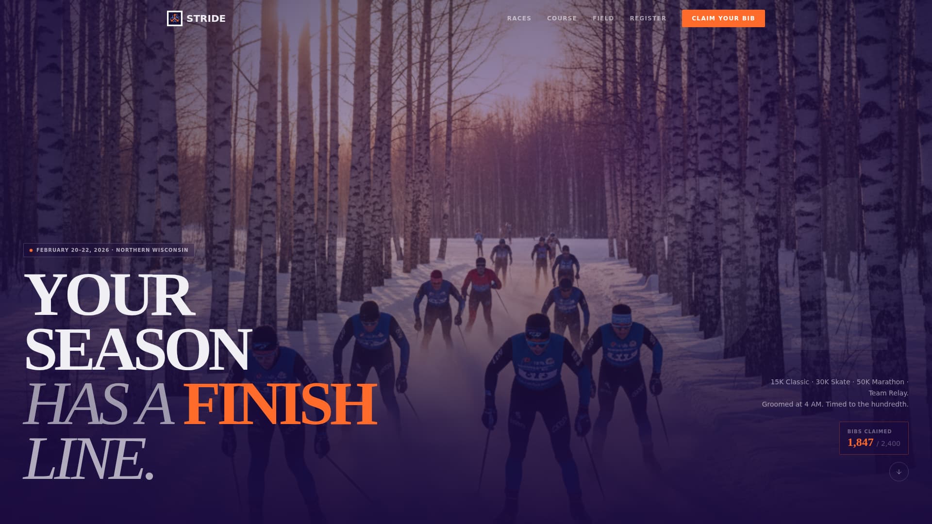 Terrain — Performance Trail Running Landing Page Template