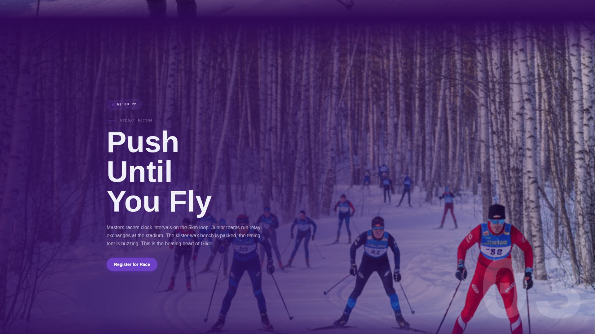 Cross-Country Skiing Booking Website Template