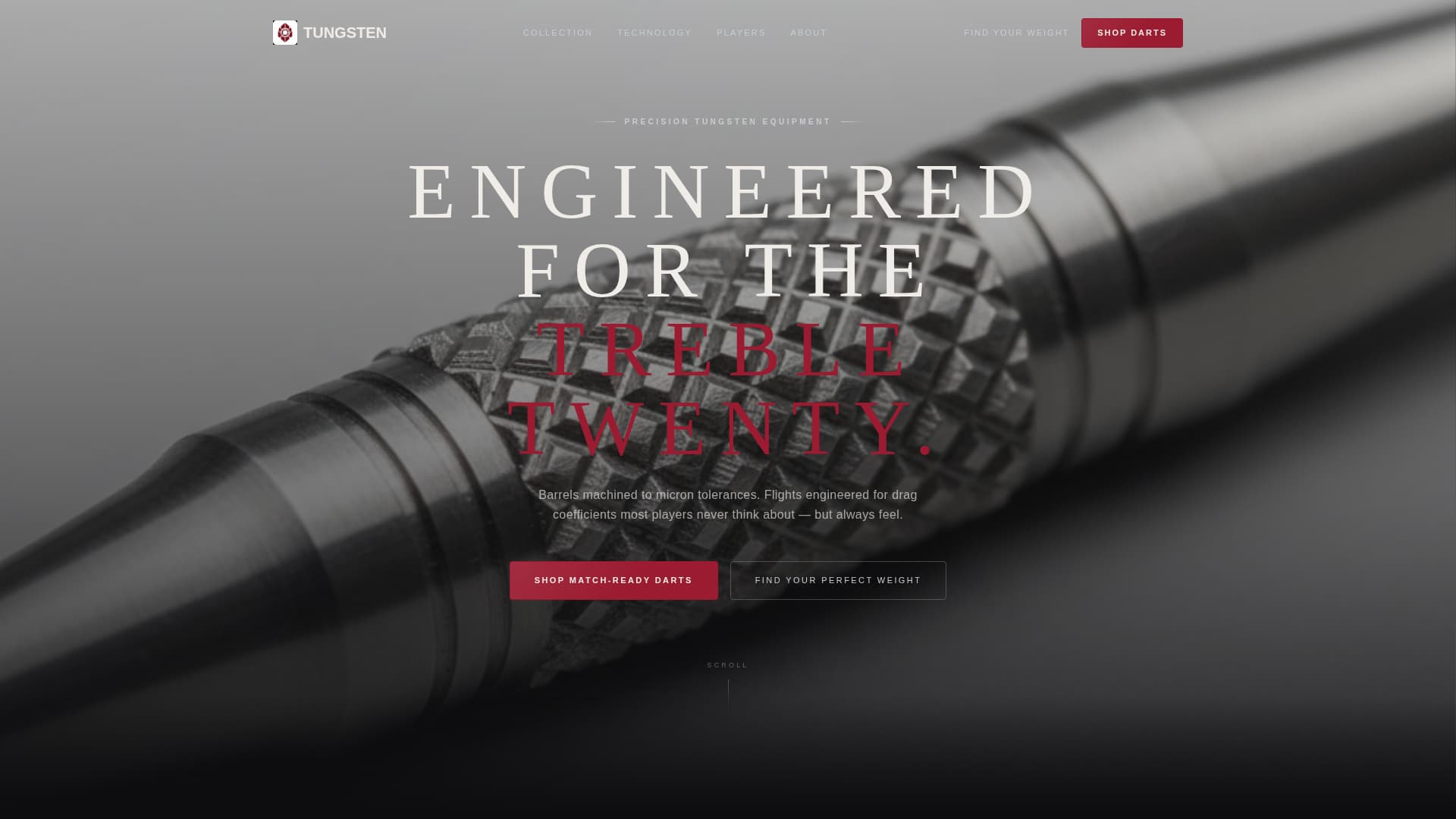 Darts Professional Website Template