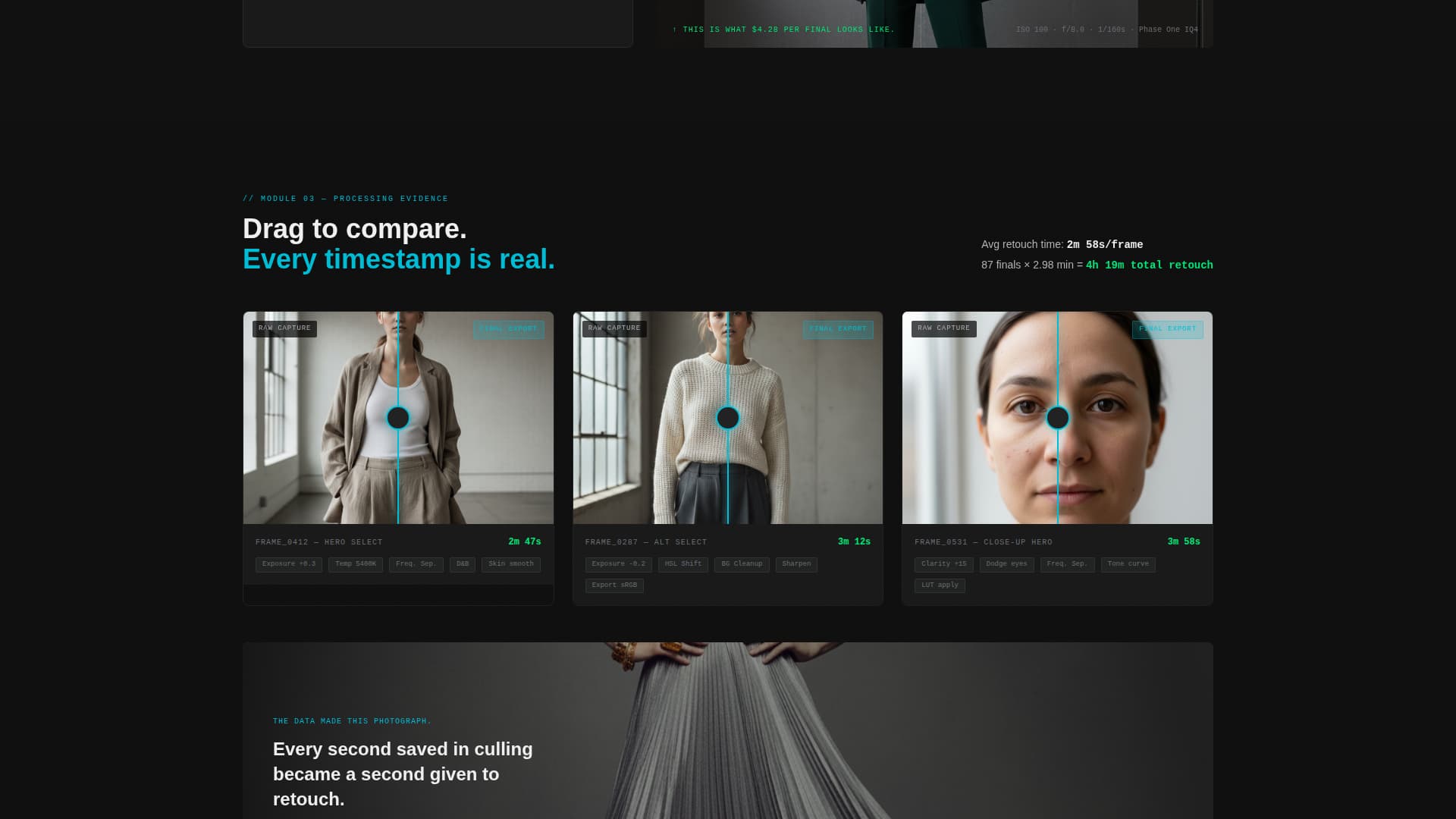 Photography Studio Technical Case Study Website Template