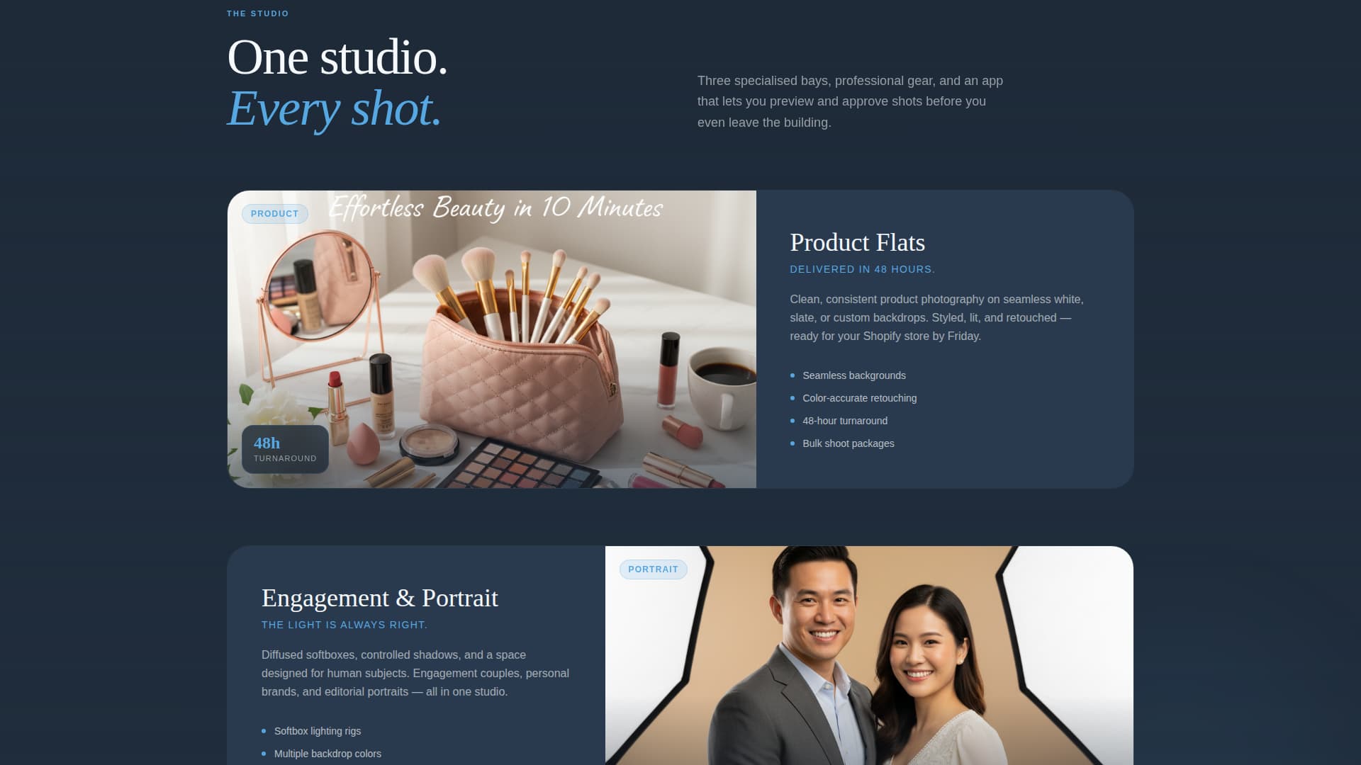 Photography Studio Pre-Launch Coming Soon Website Template
