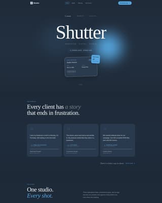 Photography Studio Pre-Launch Coming Soon Website Template