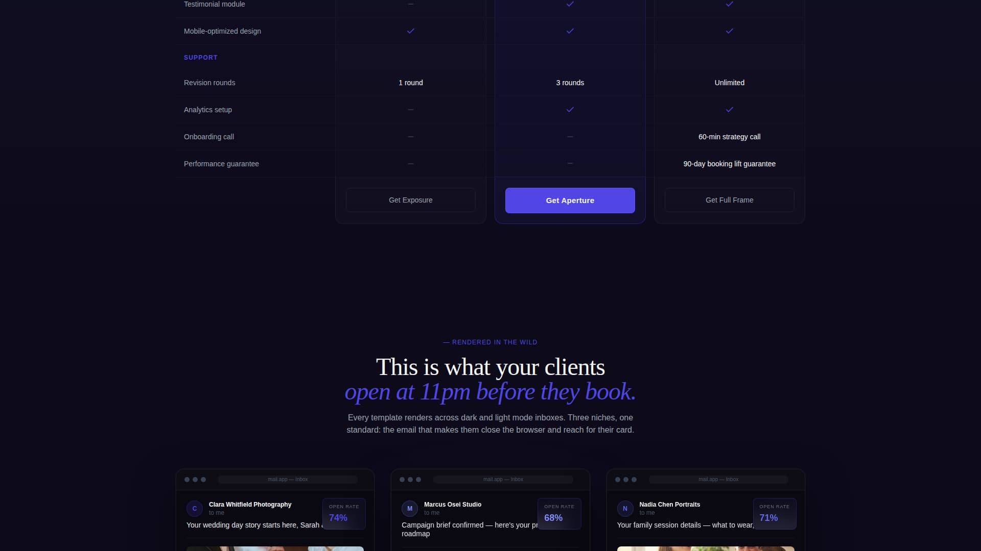 Capture — Actionable Wildlife Photography Landing Page Template