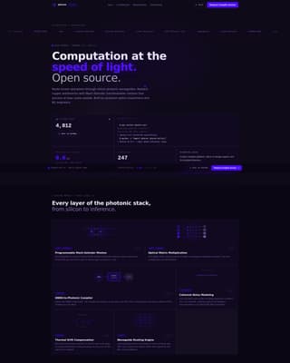 Photon - High Velocity Photonics Landing Page Template