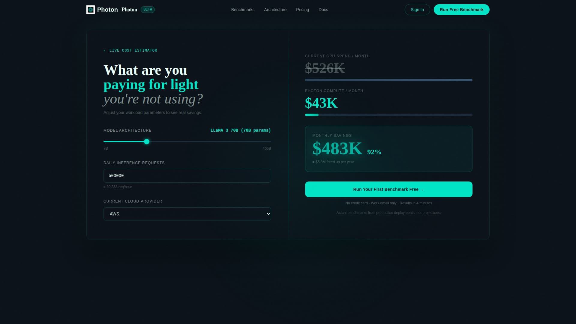 Flux — Next-Gen Photonic Engineering Landing Page Template