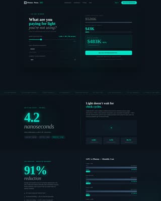 Flux — Next-Gen Photonic Engineering Landing Page Template