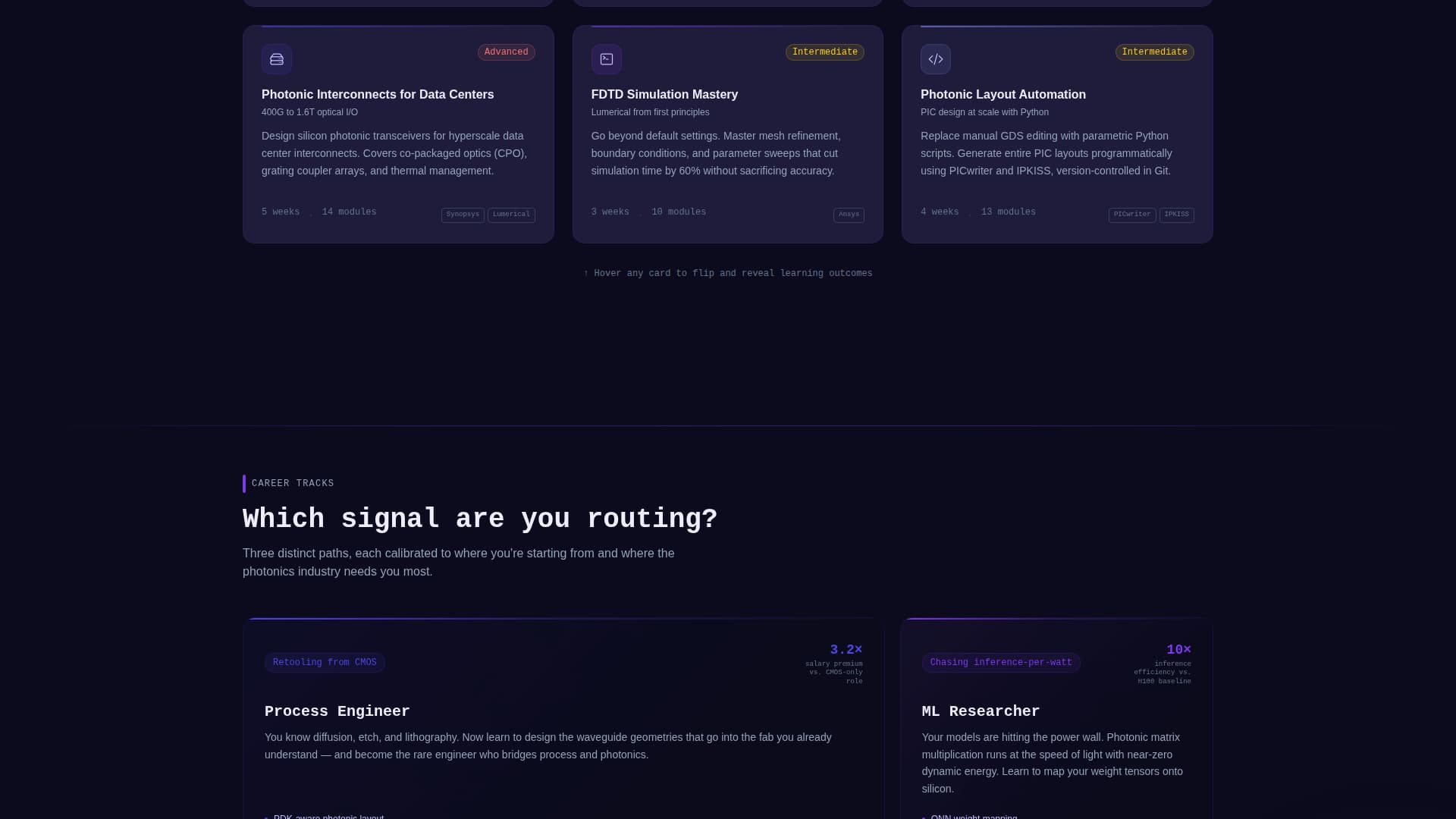 Photon - Luminous Photonics Landing Page Template