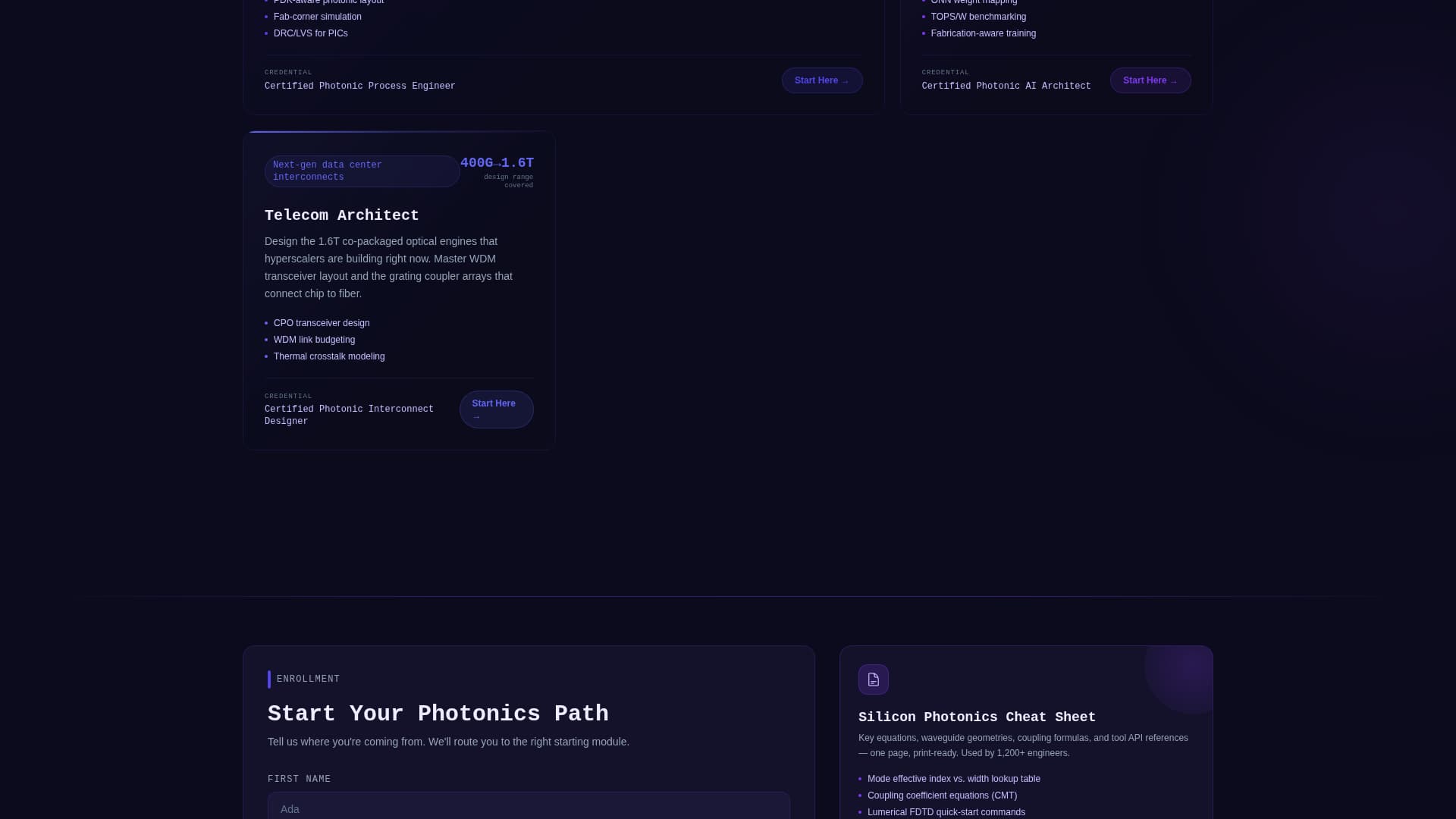 Photon - Luminous Photonics Landing Page Template