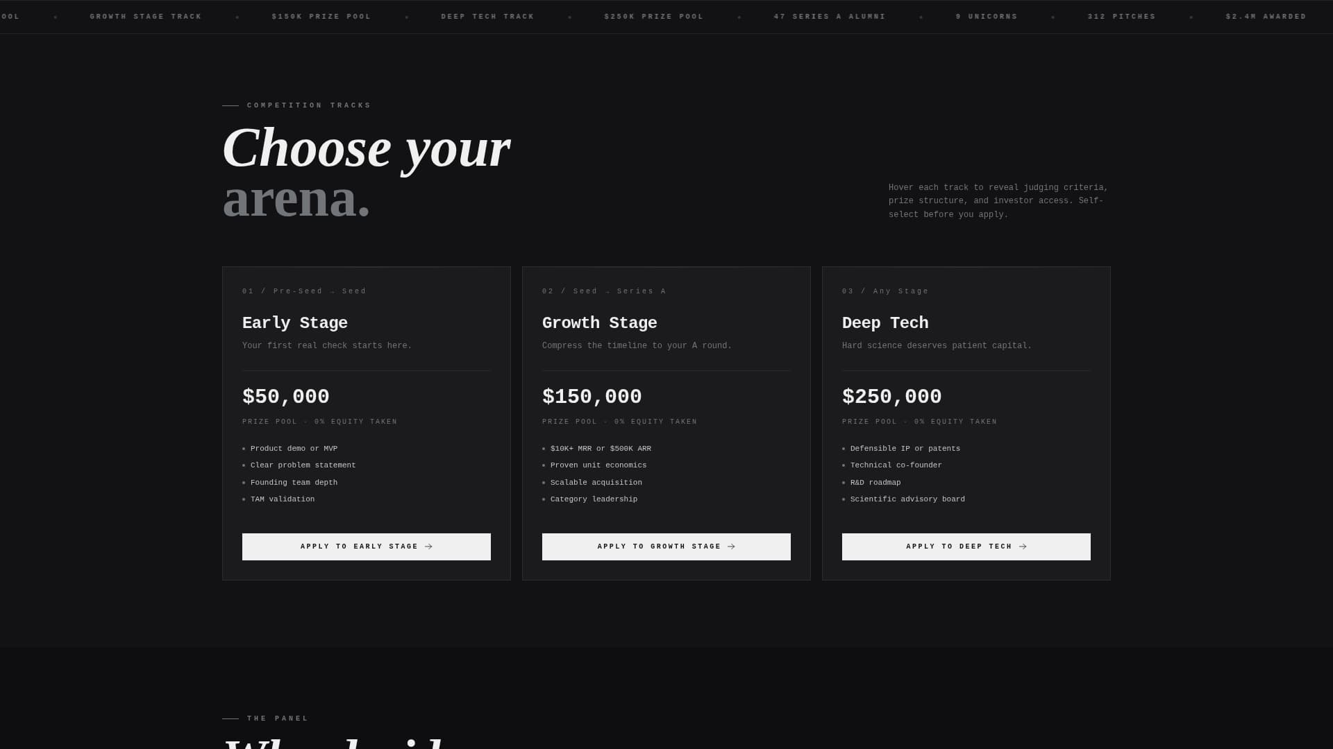 Pitcharena - High Stakes Startup Landing Page Template