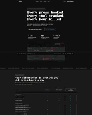 Mold - Powerful Plastics Scheduling Landing Page Template
