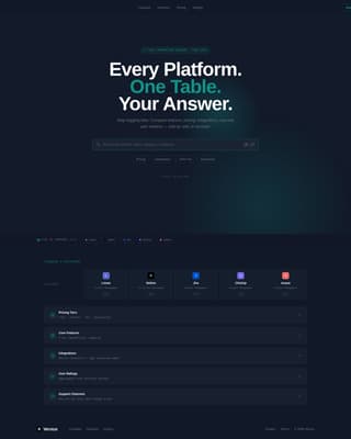 Versus - Powerful Platform Comparison Landing Page Template