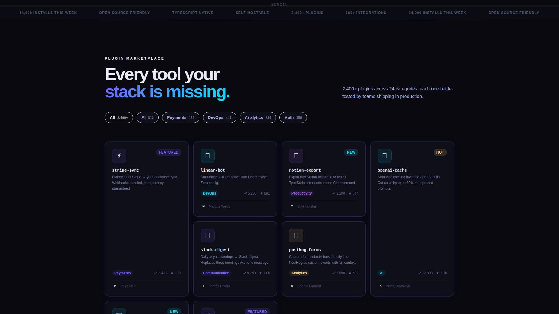 Plugin - Modern & Landing Page Template