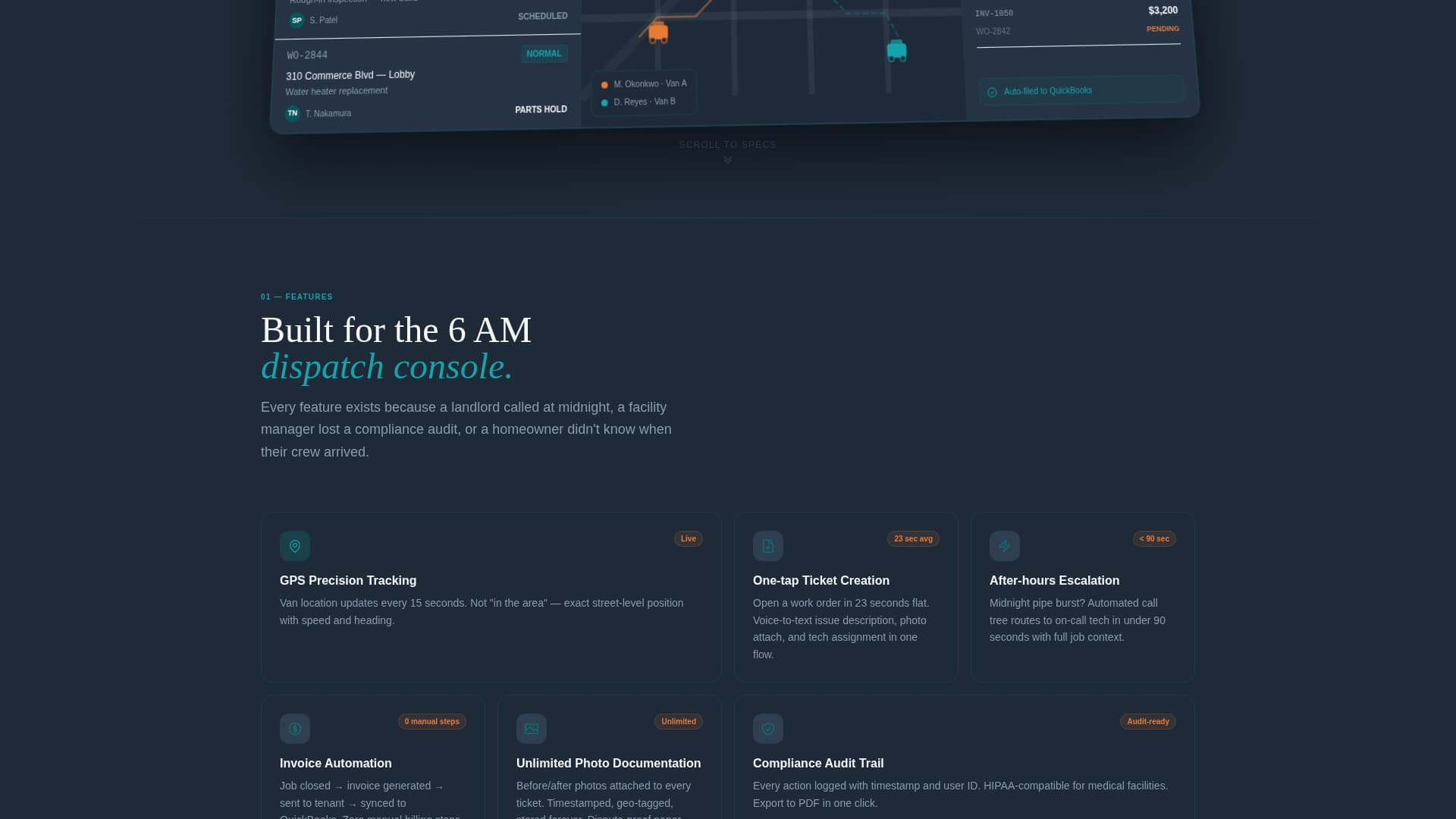 Valve - Powerful Plumbing Portal Landing Page Template