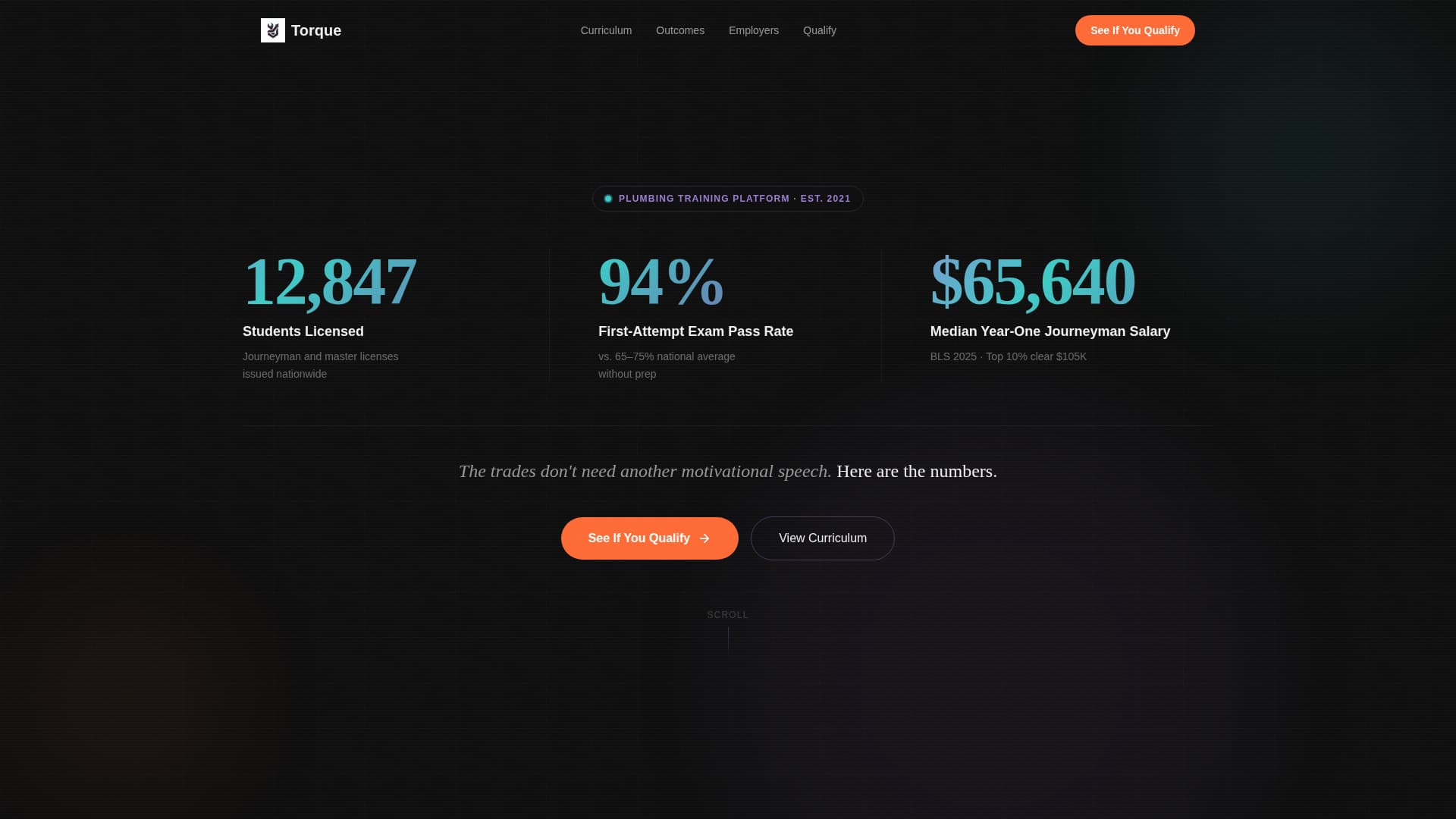 Torque - Powerful Plumbing Landing Page Template