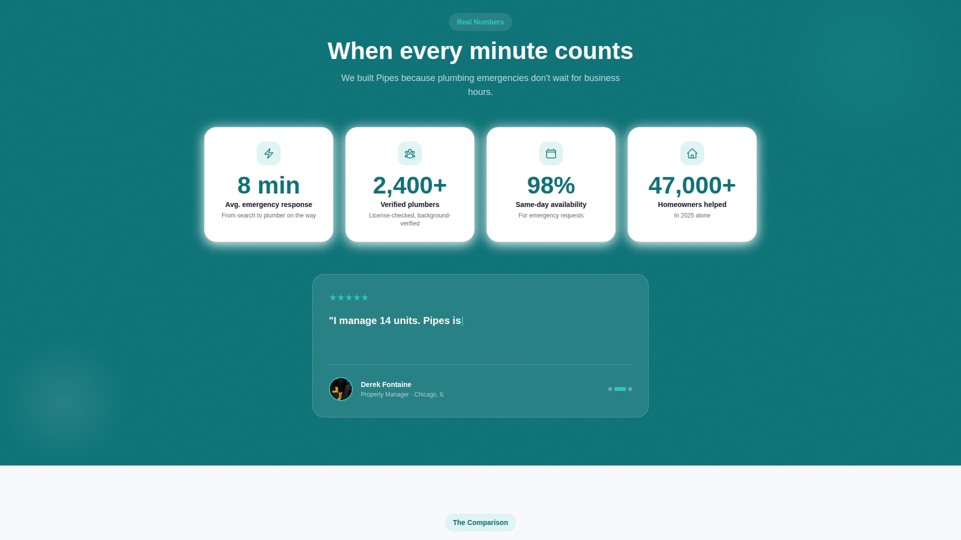 Pipes - Dynamic Plumbing Landing Page Template