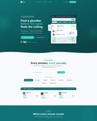 Pipes - Dynamic Plumbing Landing Page Template