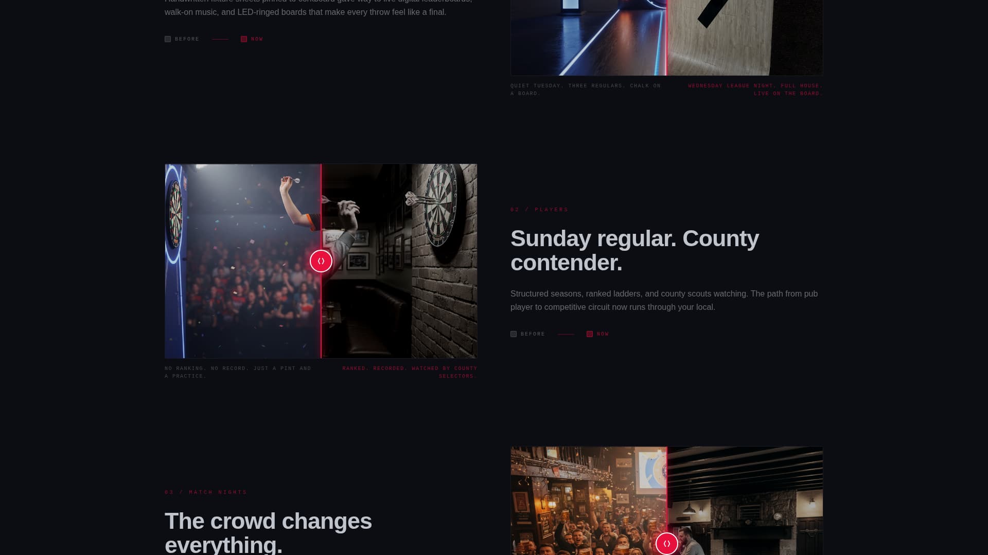 Oche - Electrifying Darts Landing Page Template