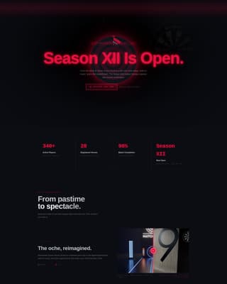 Darts Pre-Launch Website Template