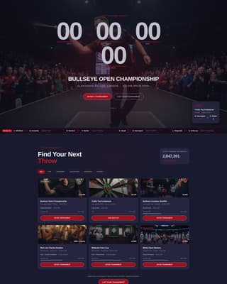 Darts Specialist Professional Website Template