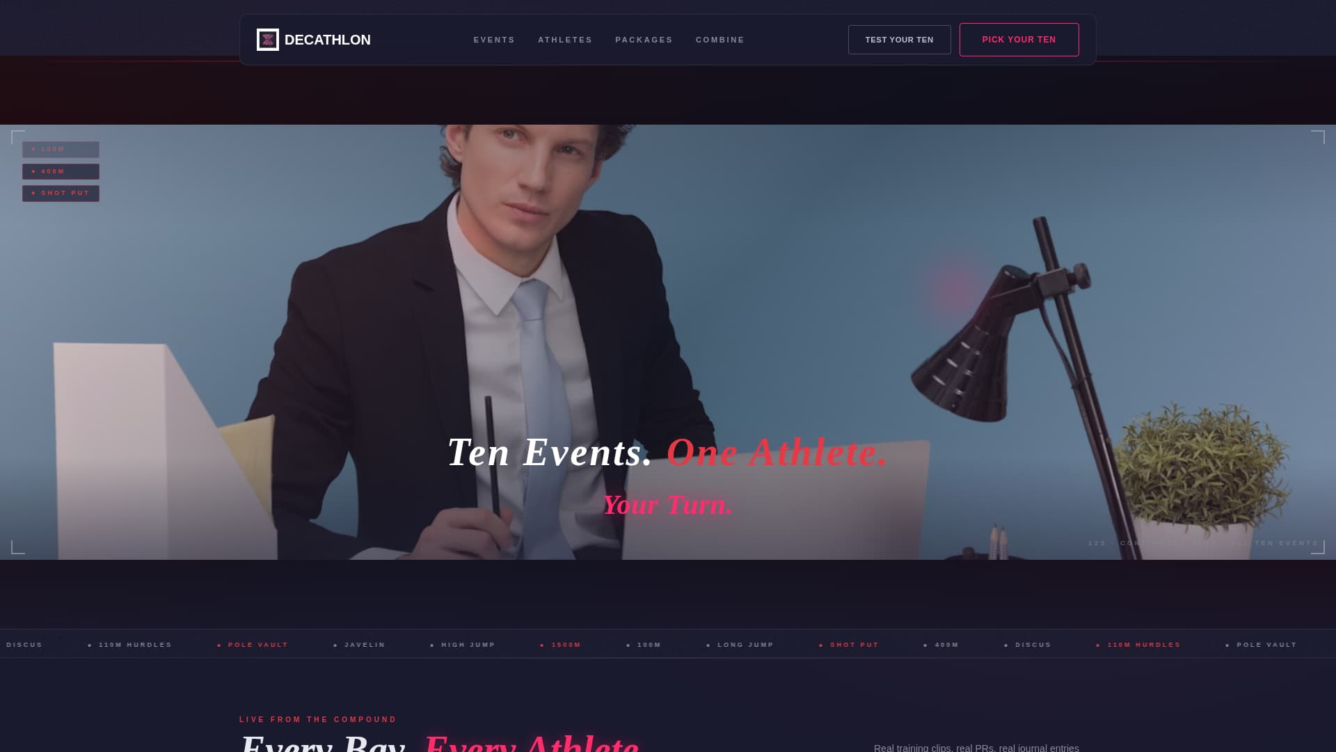 Decathlon Pricing Website Template