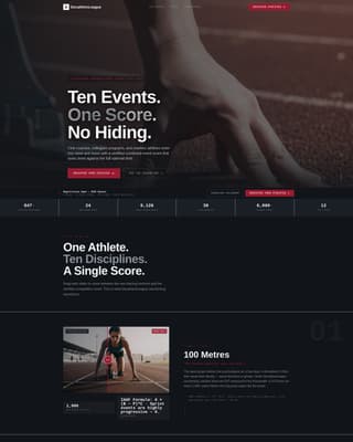 Decathlon Professional Website Template