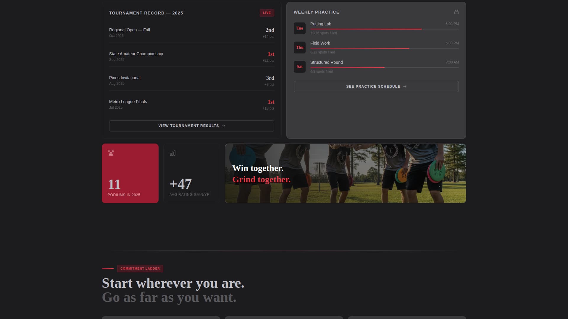 Disc Golf Reviews Website Template