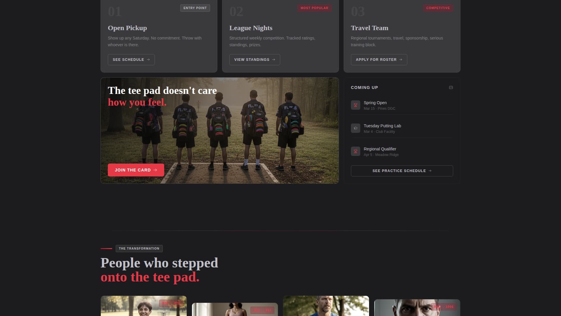 Disc Golf Reviews Website Template
