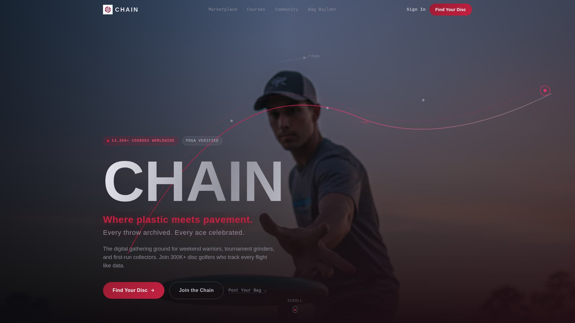 Disc Golf Professional Website Template
