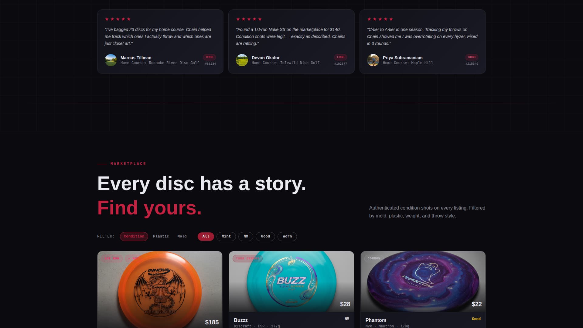 Disc Golf Professional Website Template