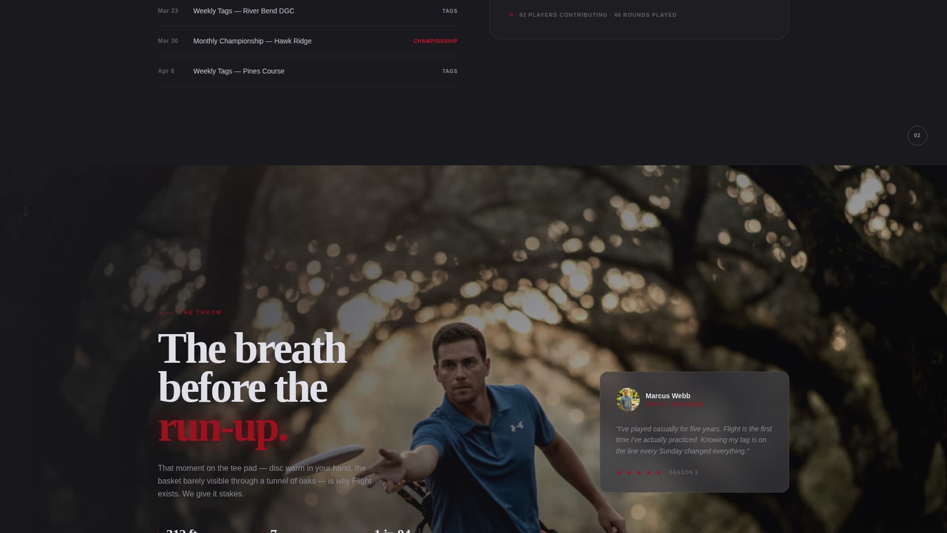 Disc Golf Specialist Professional Website Template