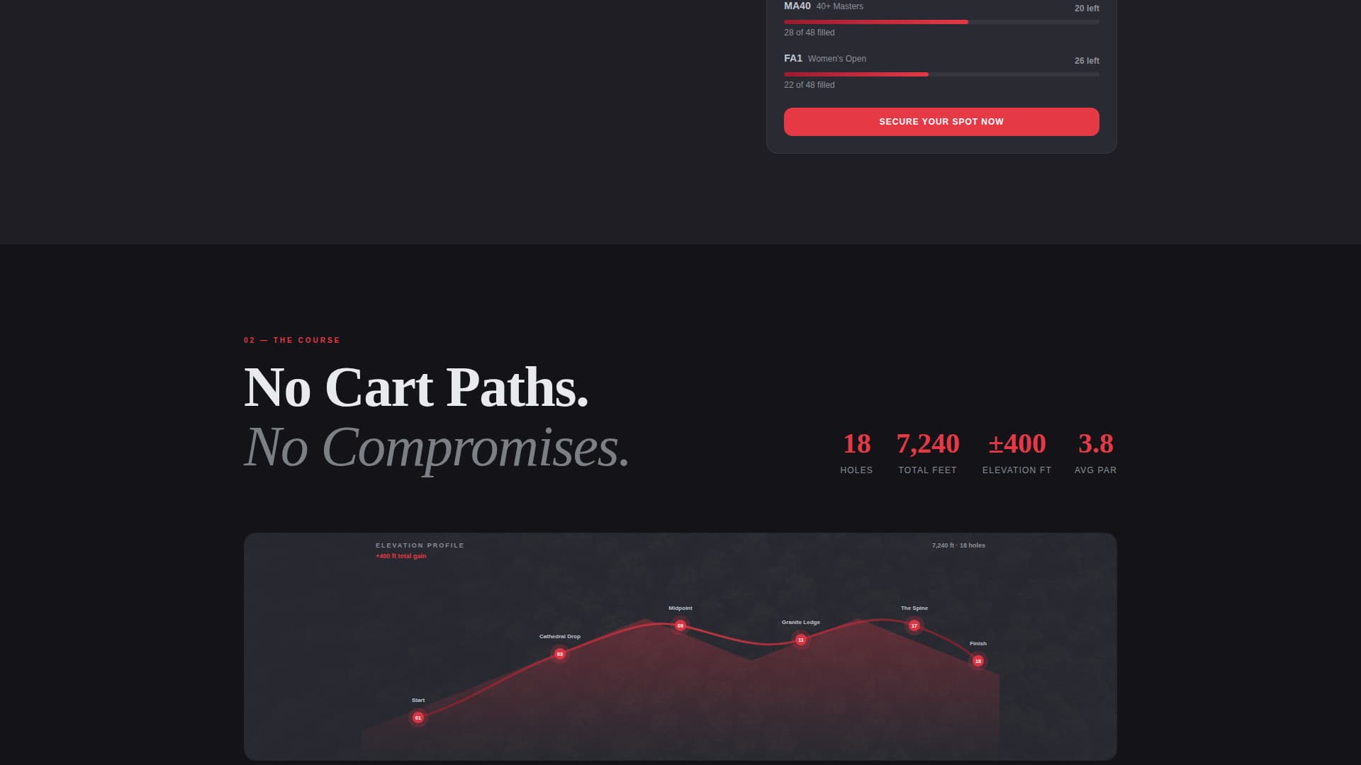 Disc Golf Complete Professional Website Template