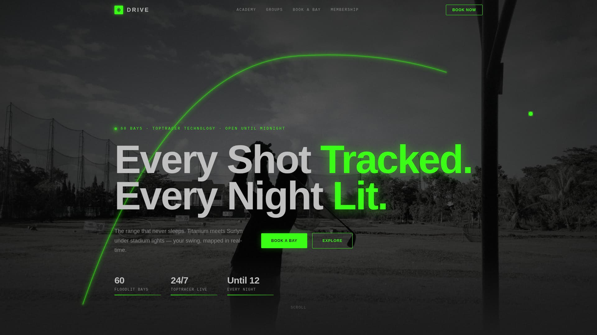 Golf Club & Course Specialist Booking Website Template