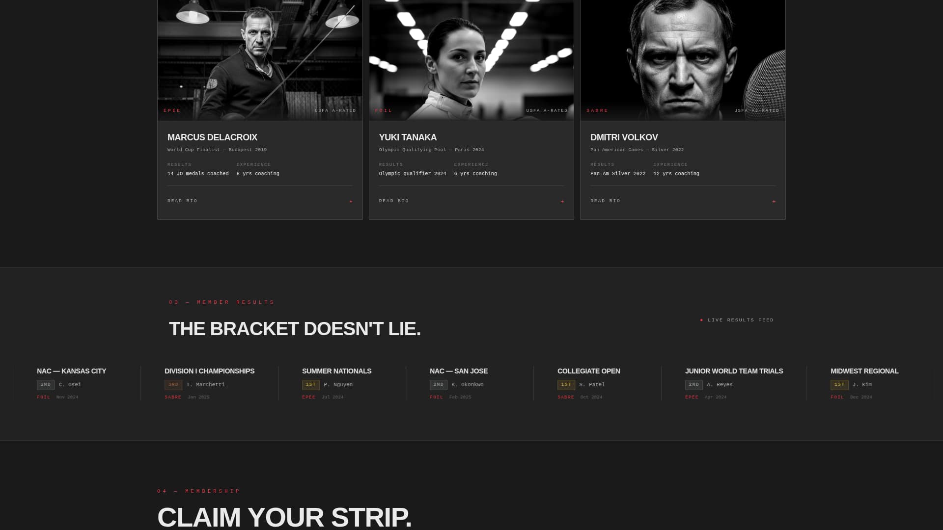 Fencing Booking Website Template