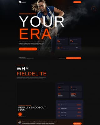 Field Hockey Leagues Booking Website Template