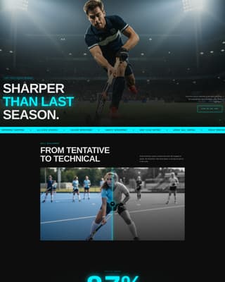 Field Hockey Leagues Professional Website Template