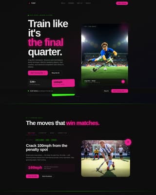 Field Hockey Leagues Advanced Professional Website Template
